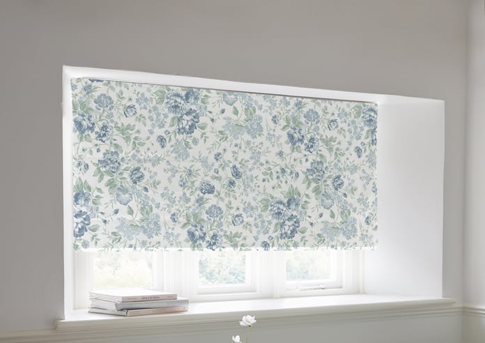 Shabby Chic by Rachel Ashwell Romantic Rose, Blue - Twist&Fit Roman Blind - Image 5